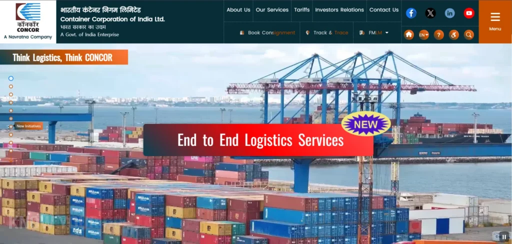 Container Corporation of India Limited (CONCOR)-Navratna Companies in India
