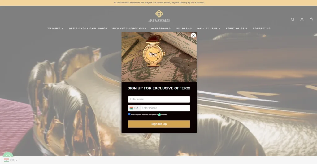 FOCO Franchise in India - Jaipur Watch Company