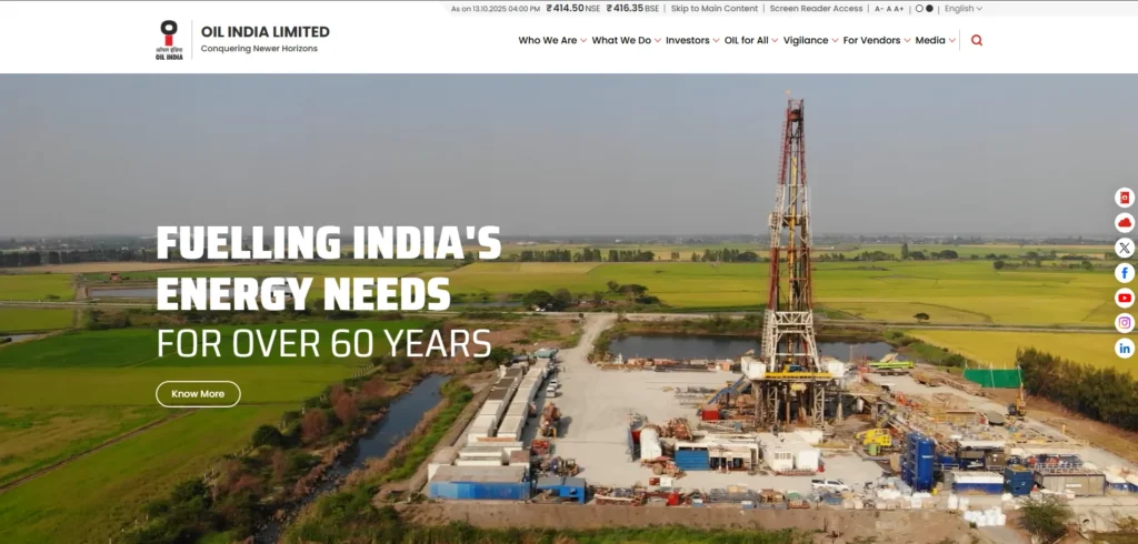 Oil India Limited (OIL)-Navratna Companies in India