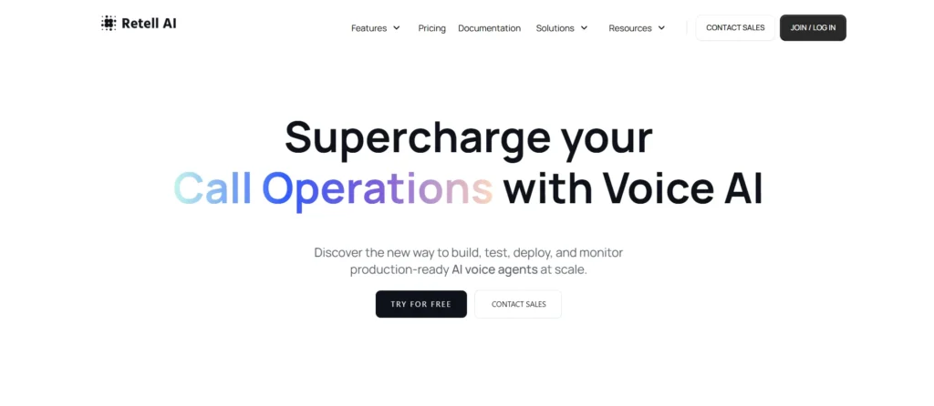Tool For Voice Enabled Support - Retell AI