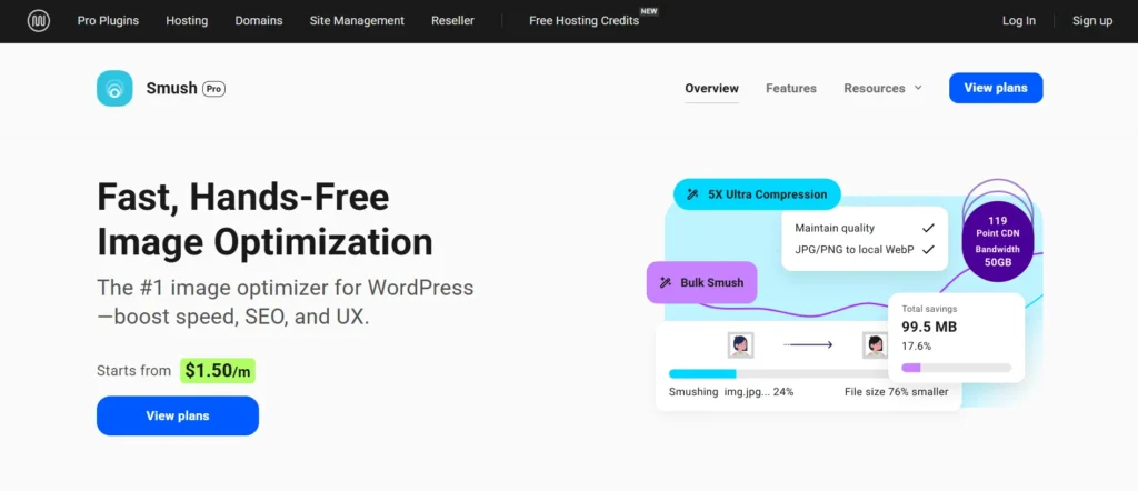 Smush - WordPress Image Optimization Plugins