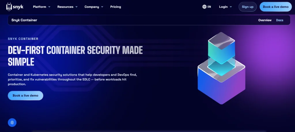 Container Scanning Tool - Snyk Container