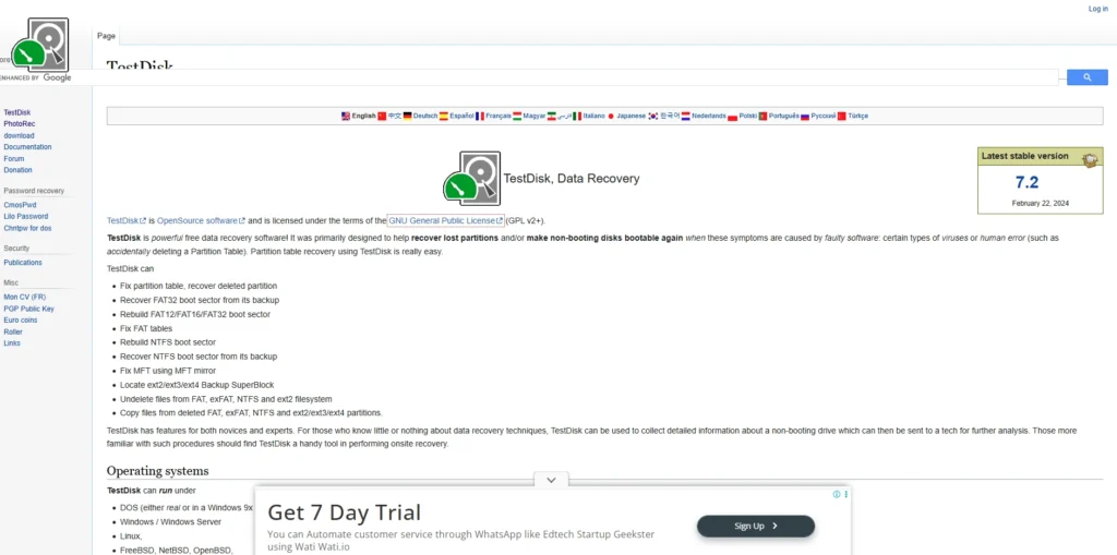 TestDisk-Data Recovery Software for Mac
