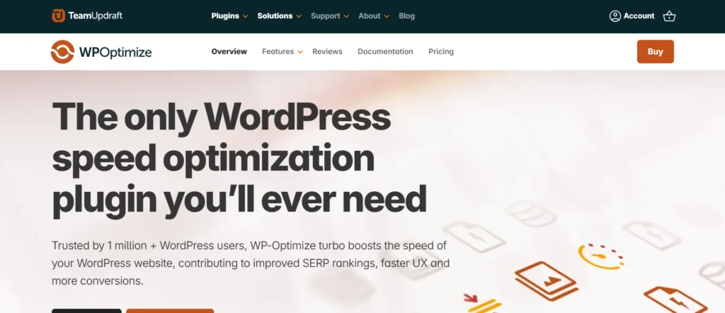 WP‑Optimize - WordPress Image Optimization Plugins