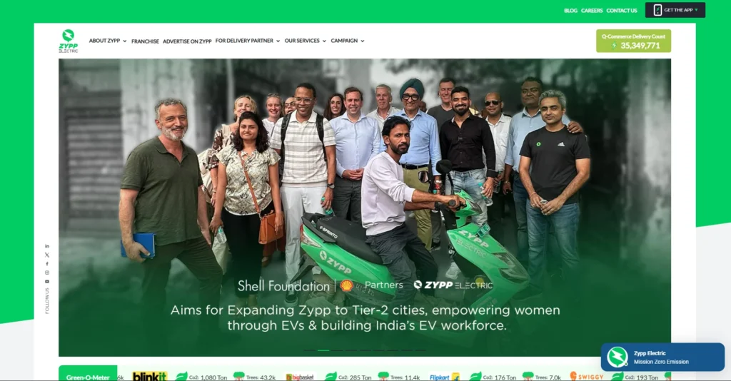 FOCO Franchise in India - Zypp Electric