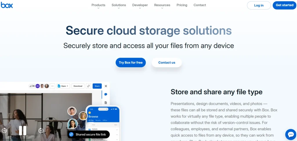 Cloud Storage Alternative - Box