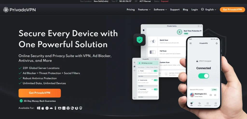 PrivadoVPN-VPN for Android TV