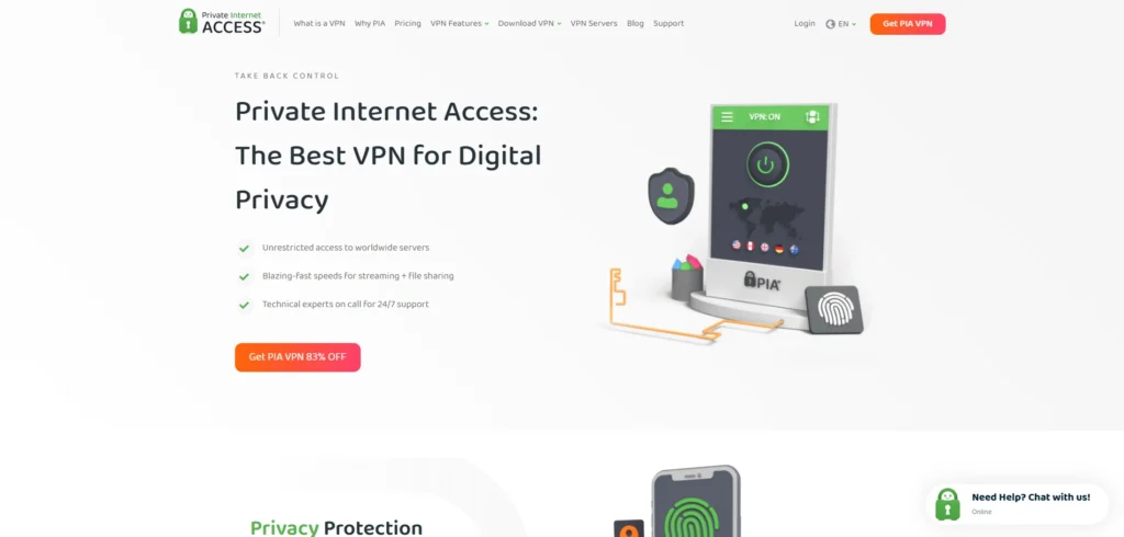 Private Internet Access (PIA)-VPN for Firefox