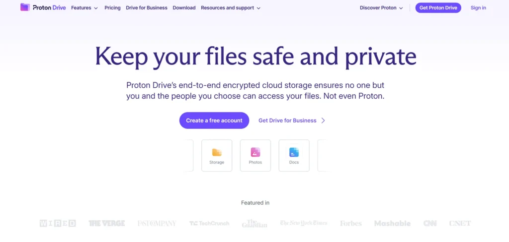 Cloud Storage Alternative - Proton Drive