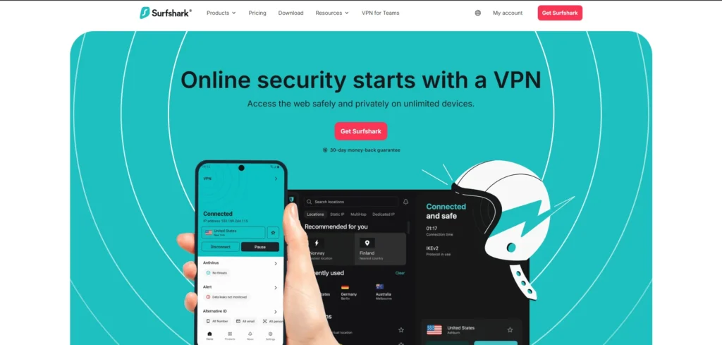 Surfshark-VPN for Firefox