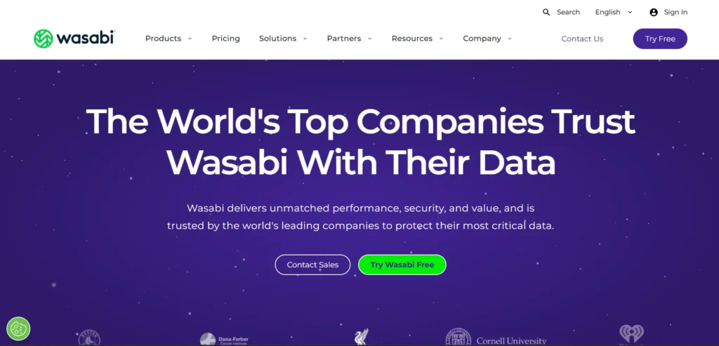 Cloud Storage Alternative - Wasabi Hot Cloud Storage