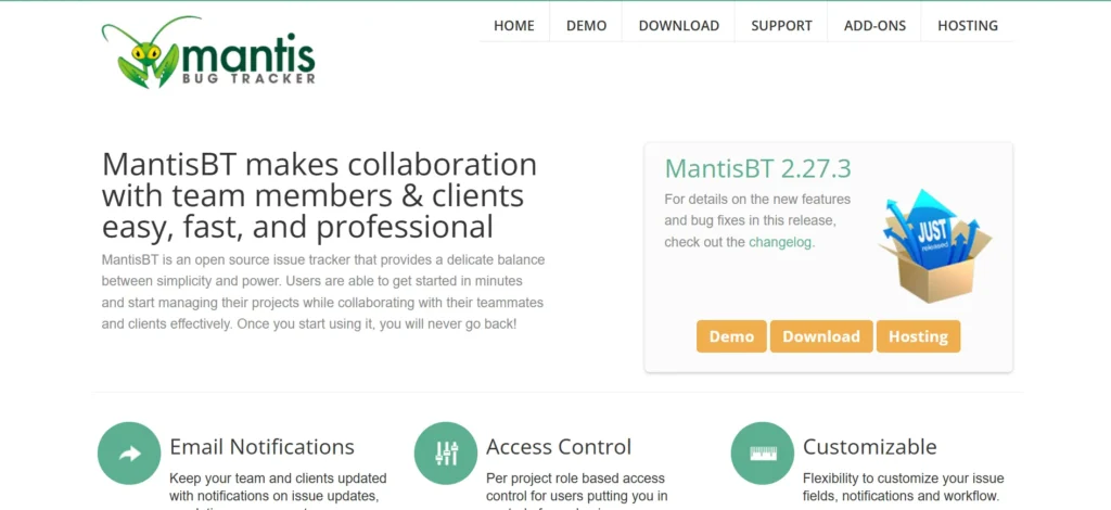 MantisBT - Bug Tracking Software