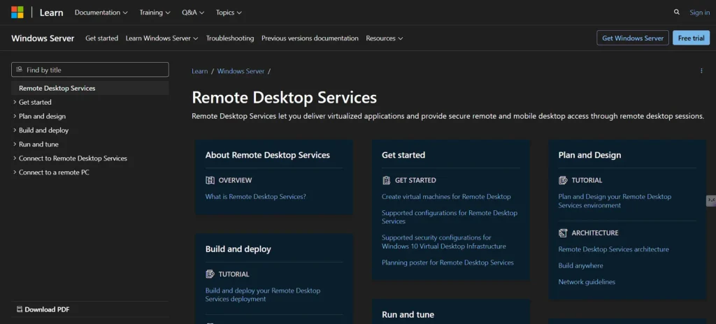 AnyDesk Alternatives - Microsoft Remote Desktop