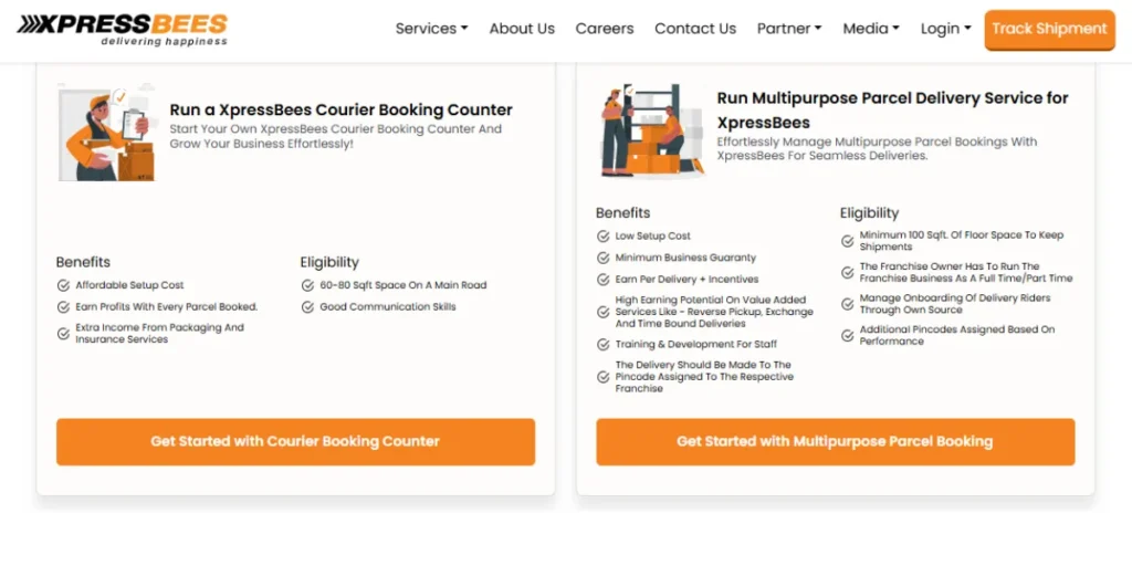 XpressBees Franchise.  