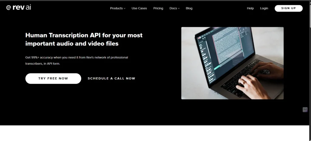 Dictation Software - Rev (AI Transcription + Human Transcription)