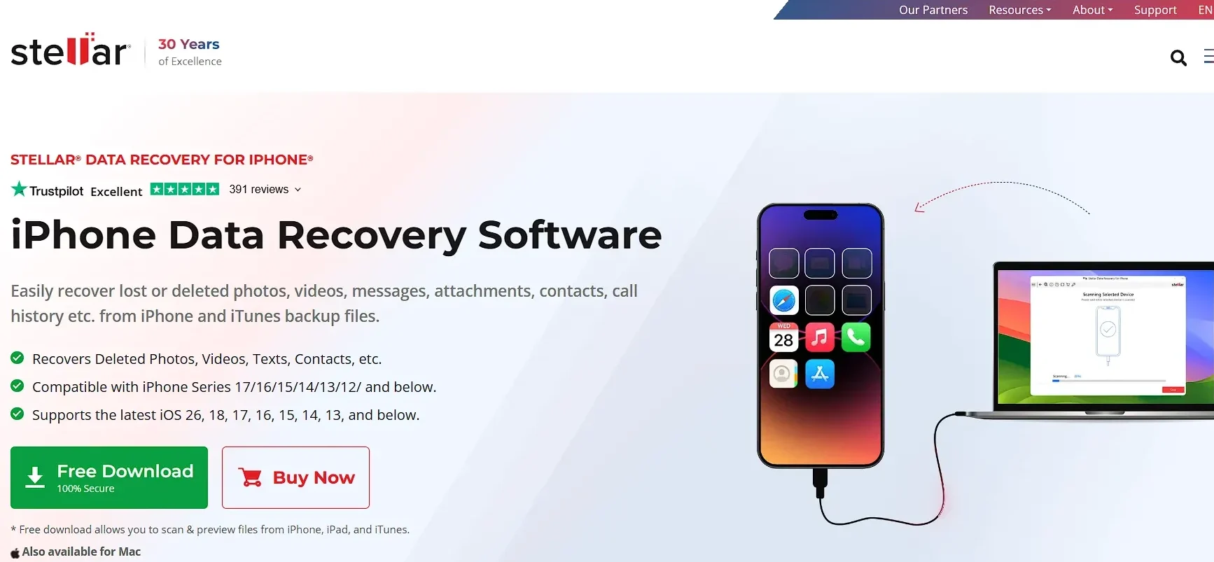 15 Best iPhone Data Restore Software - iPhone Stellar Data Recovery