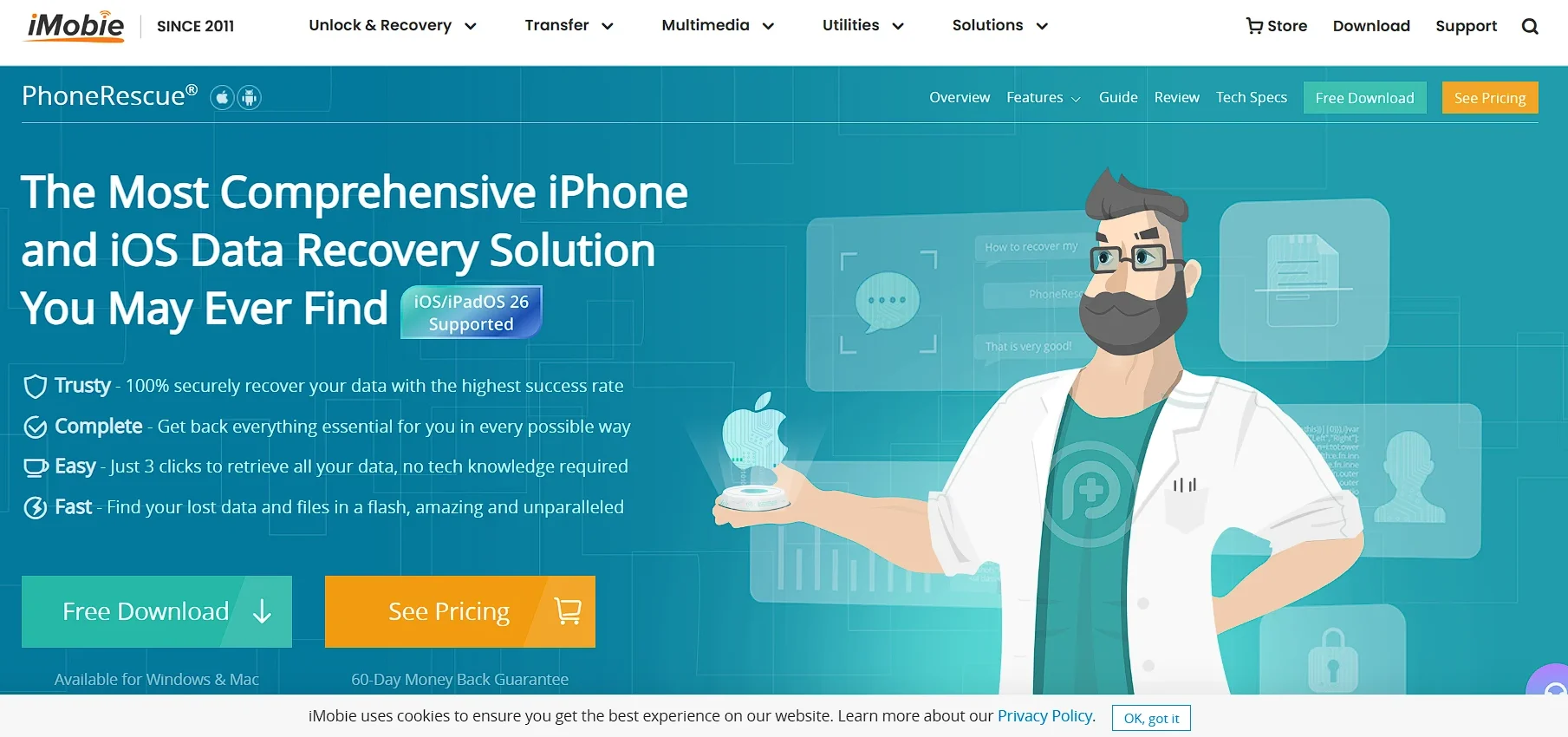 15 Best iPhone Data Restore Software - iMobie PhoneRescue for iOS