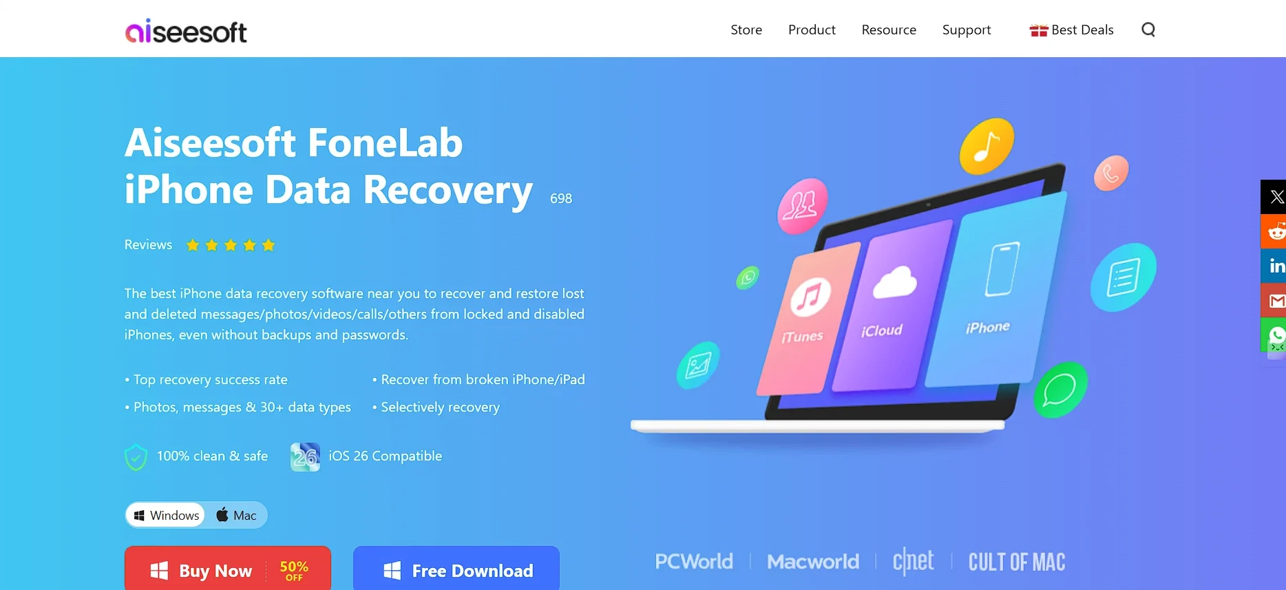 15 Best iPhone Data Restore Software - Aiseesoft FoneLab iOS Recovery