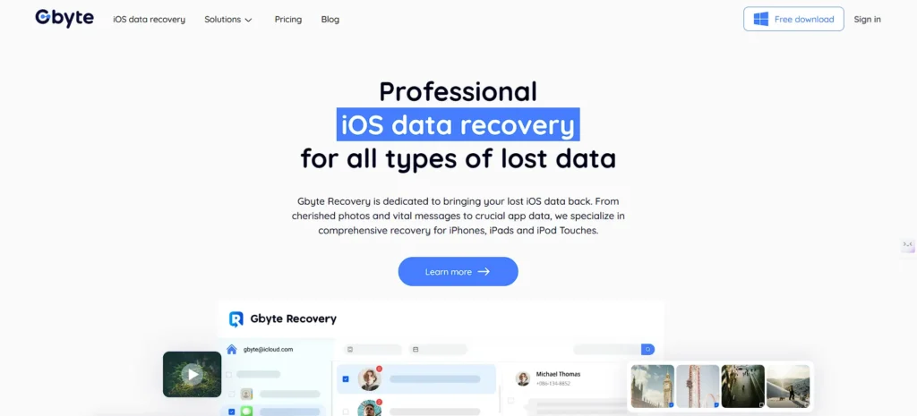 15 Best iPhone Data Restore Software - Gbyte Recovery