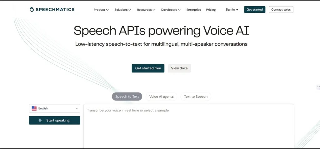 Dictation Software - Speechmatics