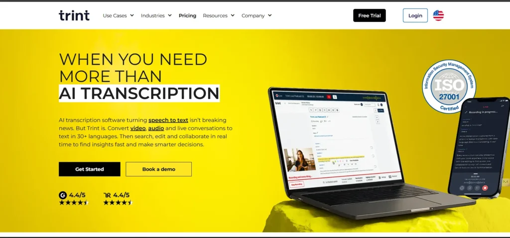 Dictation Software - Trint
