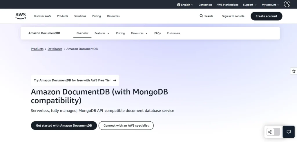 Secure Database Management Platform - Amazon DocumentDB