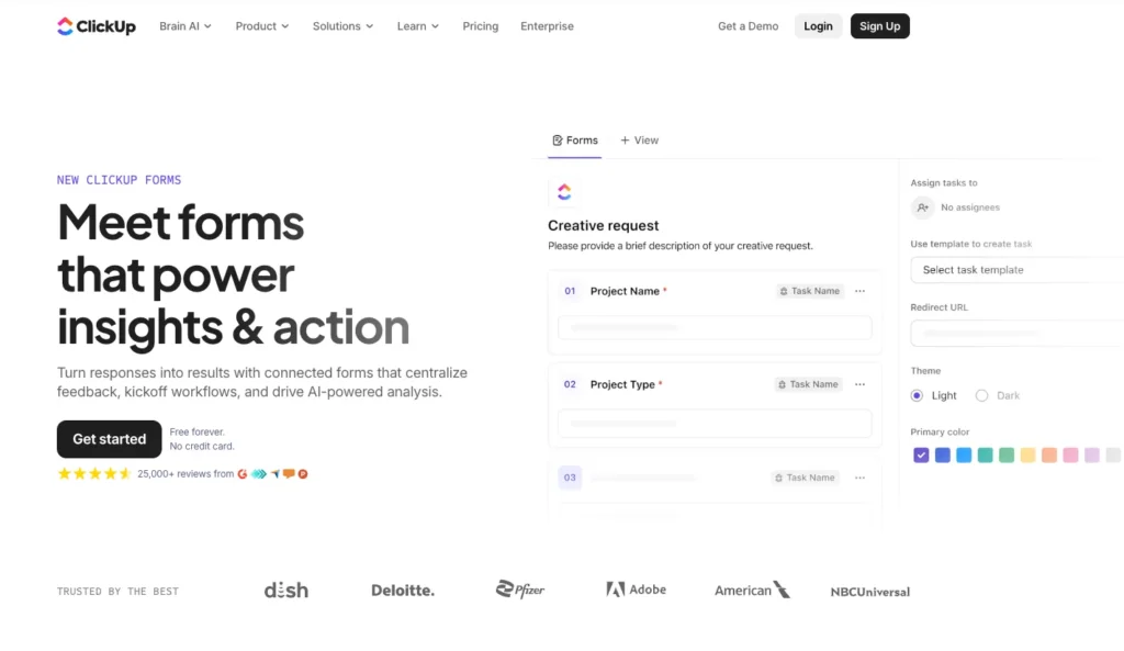 ClickUp Forms - AI Form Generator