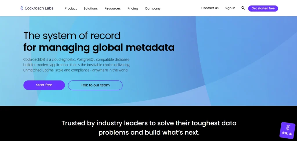 Secure Database Management Platform - CockroachDB
