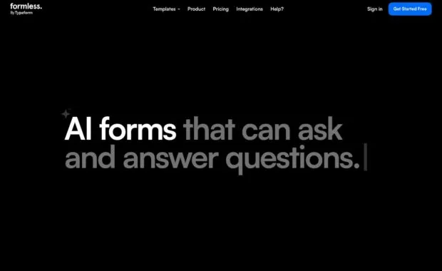 Formless by Typeform - AI Form Generators