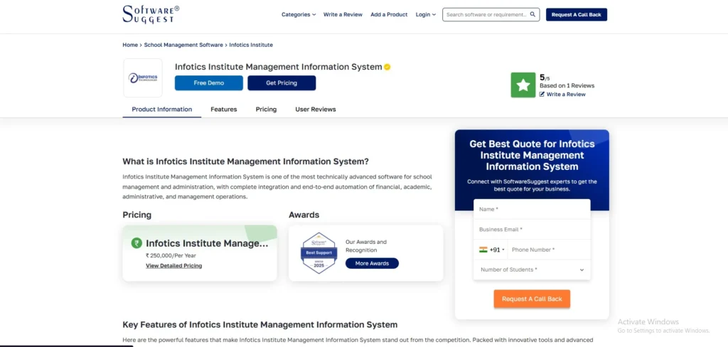 Canteen Management Software-Institute Management Information System