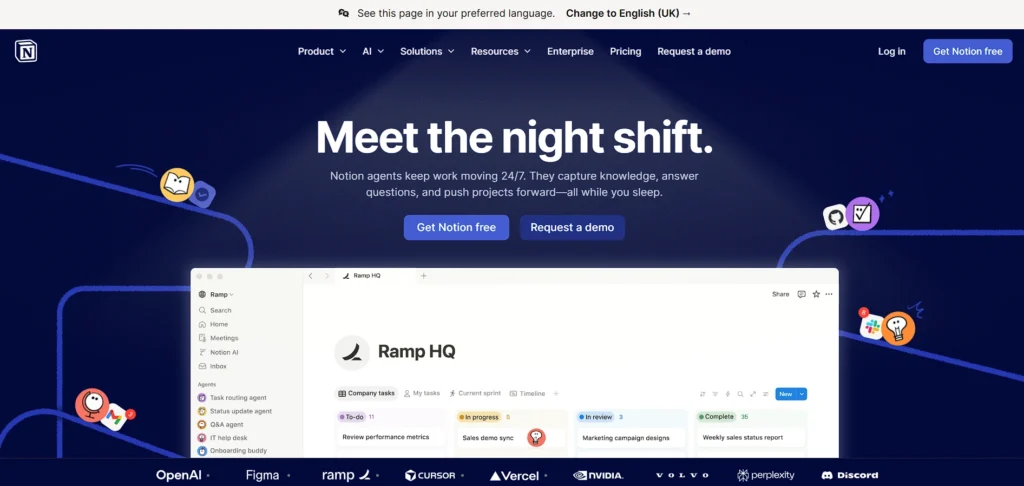 note taking app for ipad - Notion