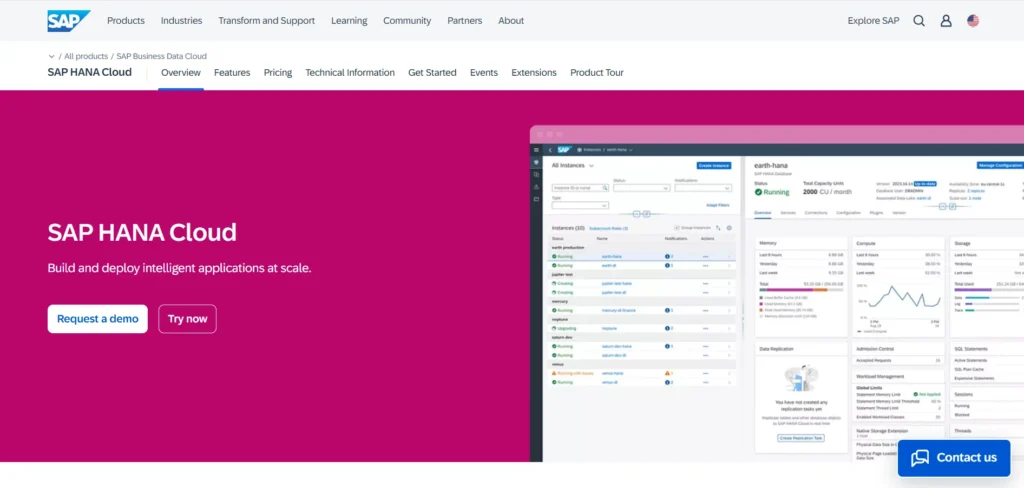 Secure Database Management Platform - SAP HANA