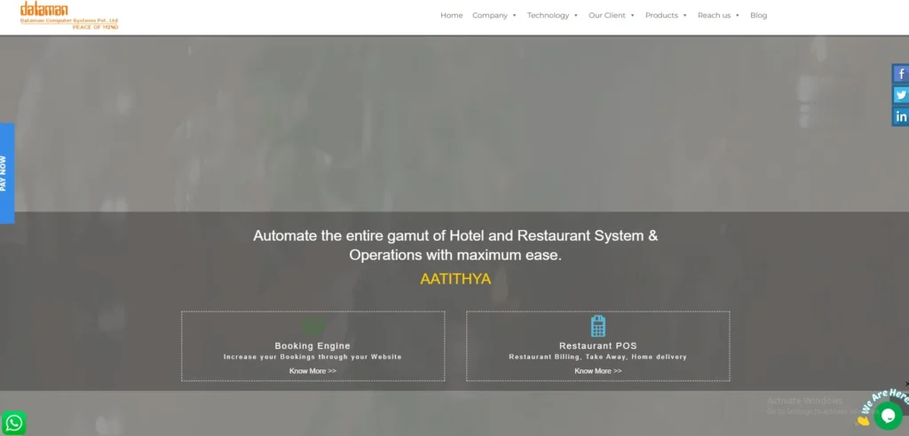 Canteen Management Software-Aatithya HMS