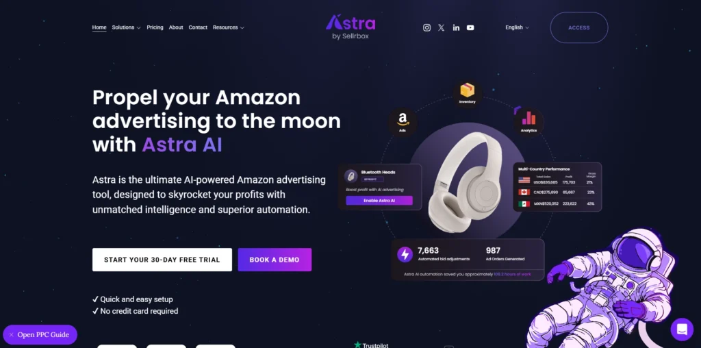 Amazon PPC Software Tools-Astra by Sellrbox