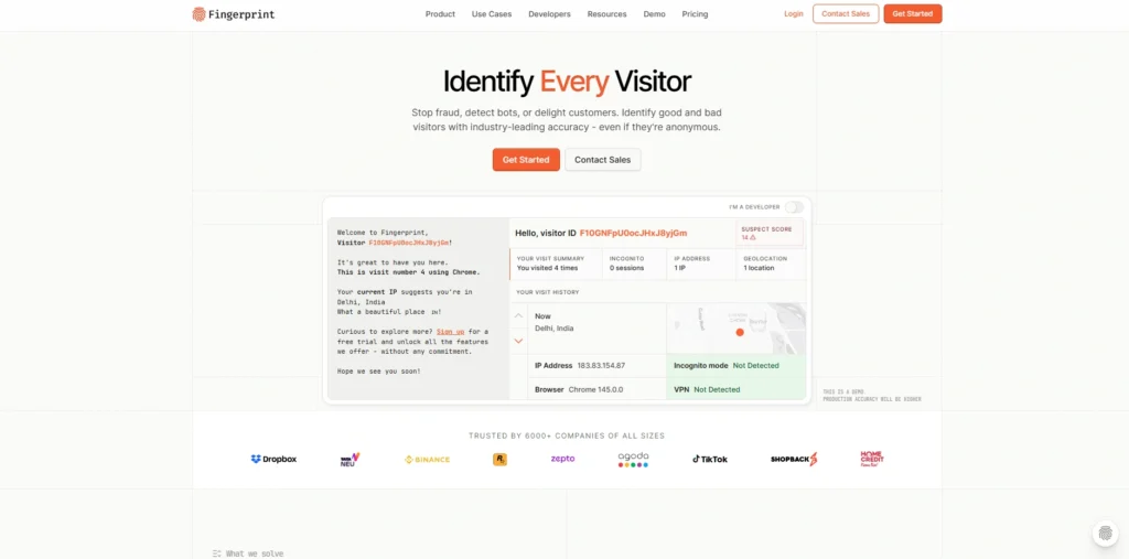 Fraud Detection Software -Fingerprint
