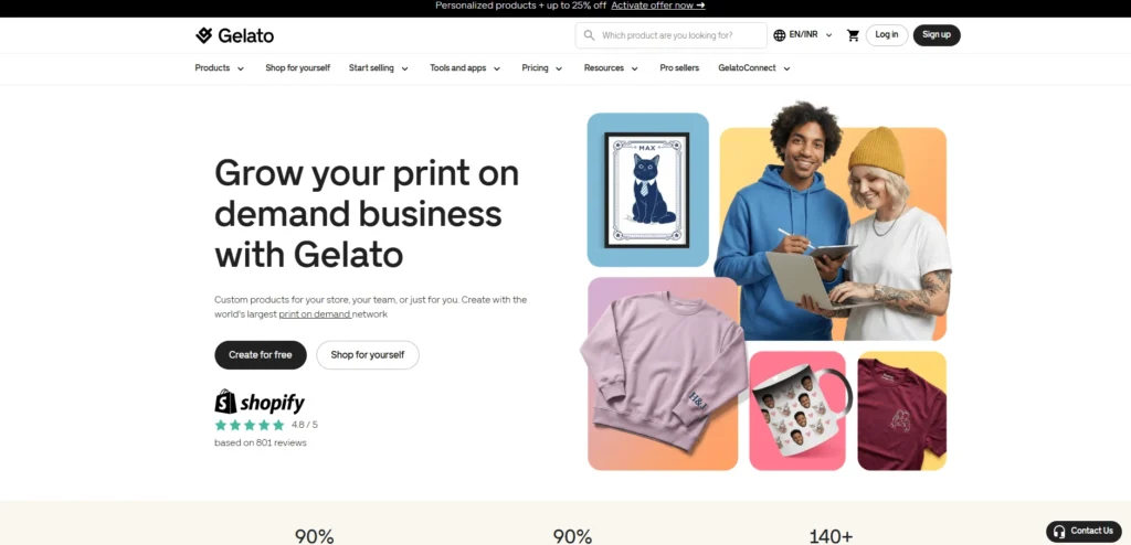 Web-to-Print Software- Gelato