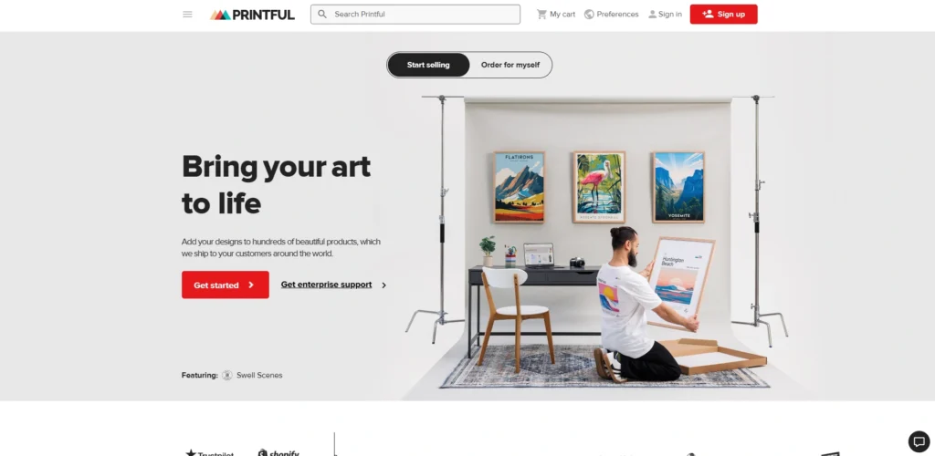 Web-to-Print Software-Printful