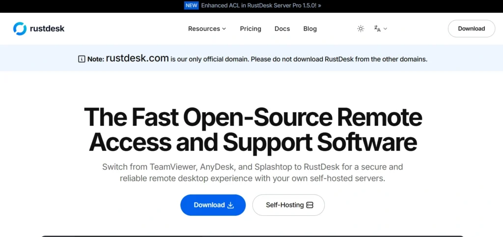 Free Remote Access Software - RustDesk