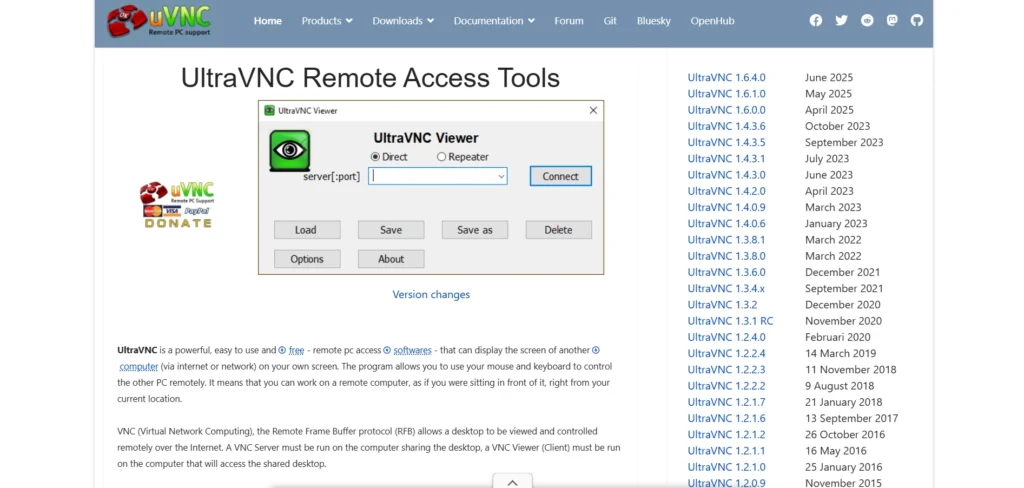 Free Remote Access Software - UltraVNC