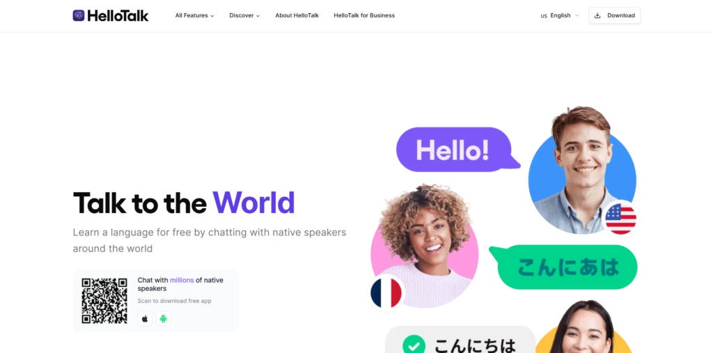 Apps for Learning Spanish-HelloTalk 