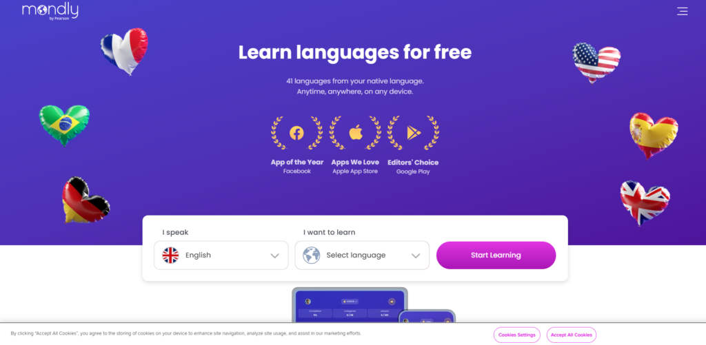 French Learning Apps -Mondly