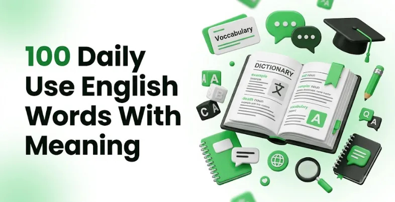 100 Daily Use English Words With Meaning