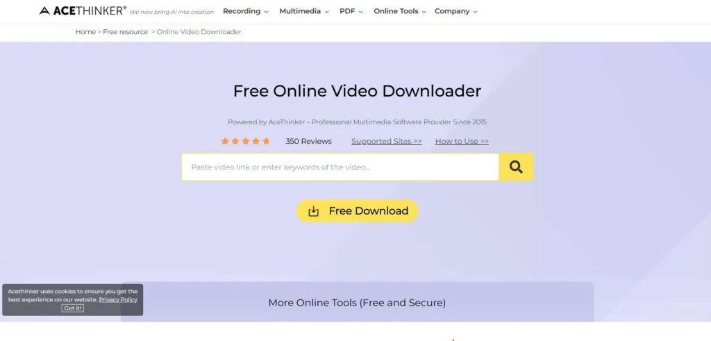 Alternative to Videoder - AceThi‌nk​er​ Free Online​ Downloader