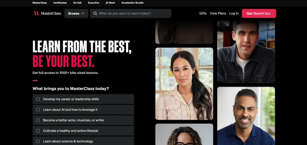 LinkedIn Learning Alternative - MasterClass