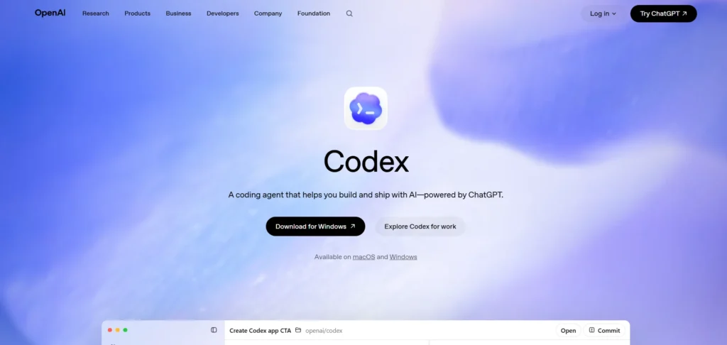 Claude Alternative - OpenAI Codex