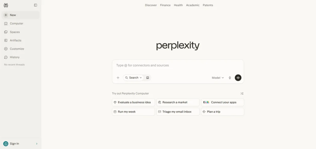 Claude Alternative - Perplexity AI