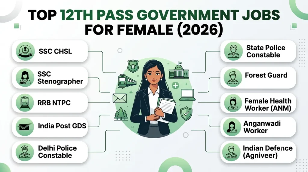 12th Pass Government Jobs for Female