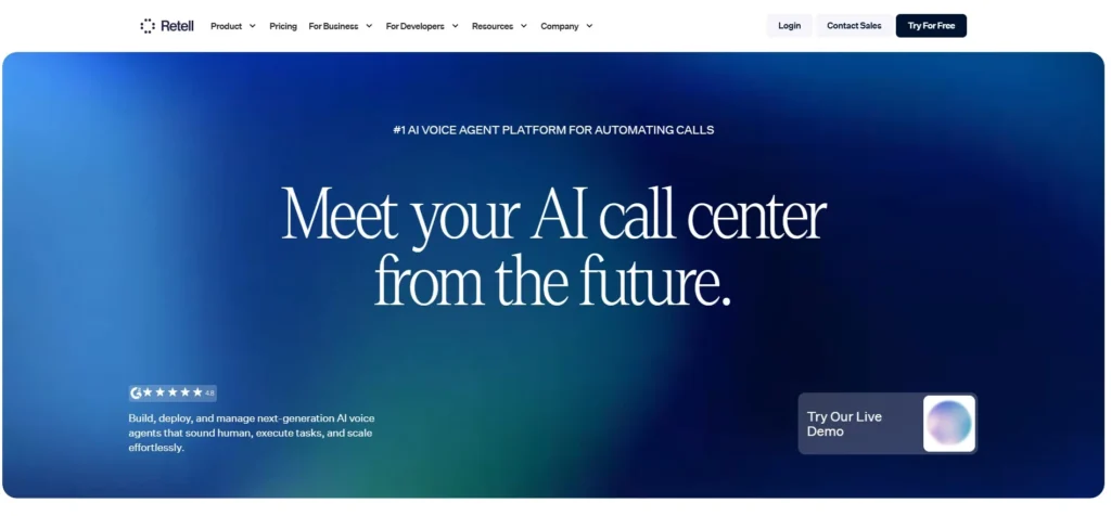 Vapi Alternative - Retell AI