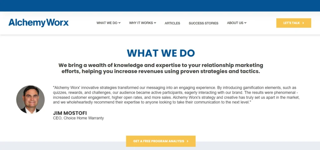 Email Marketing Automation Agency - Alchemy Worx