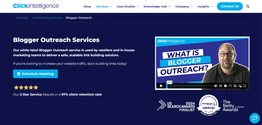 Click Intelligence - Blogger Outreach Provider in America 